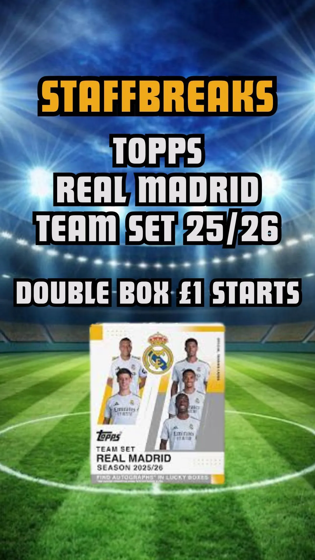 NEW TOPPS REAL MADRID TEAM SETS - £1 STARTS