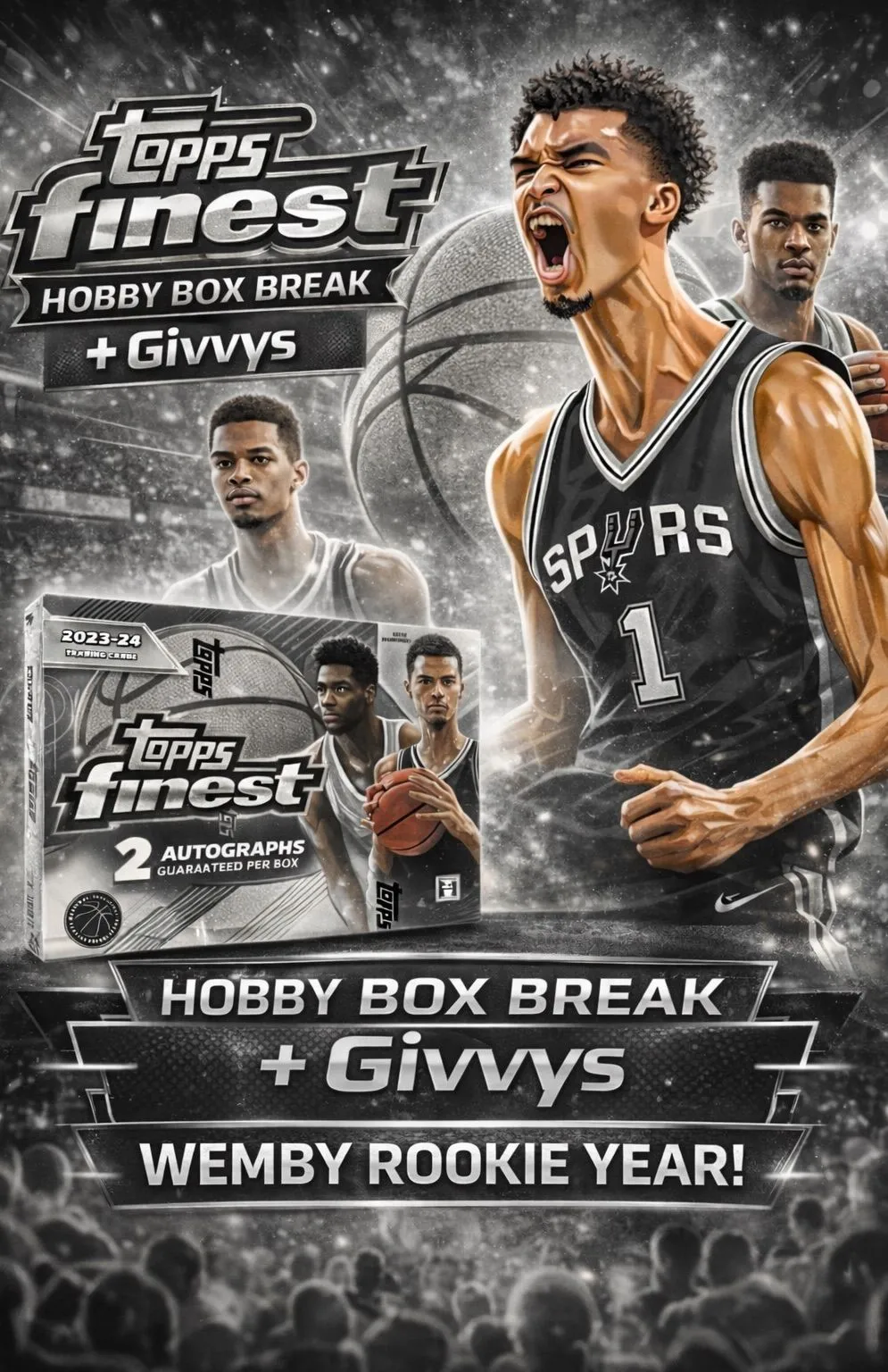 Topps Finest 2023/24 Hobby + Givvys Wemby Rookie