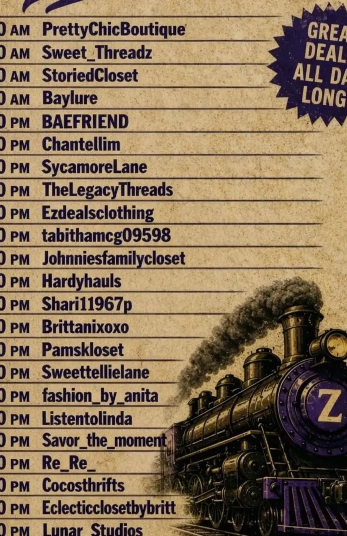Thumbnail for live show