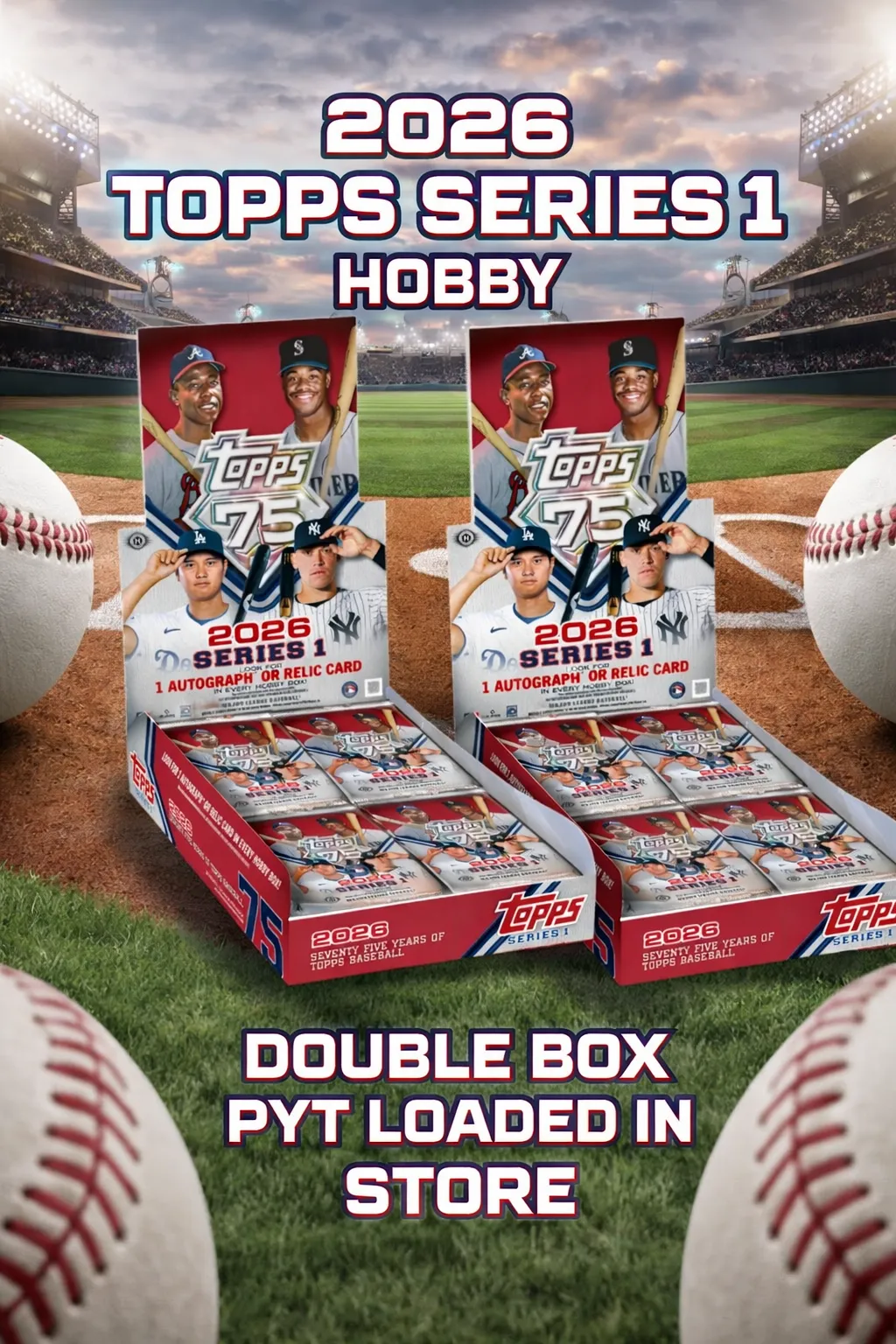 NEW TOPPS SERIES 1 HOBBY 2 BOX PYT🔥