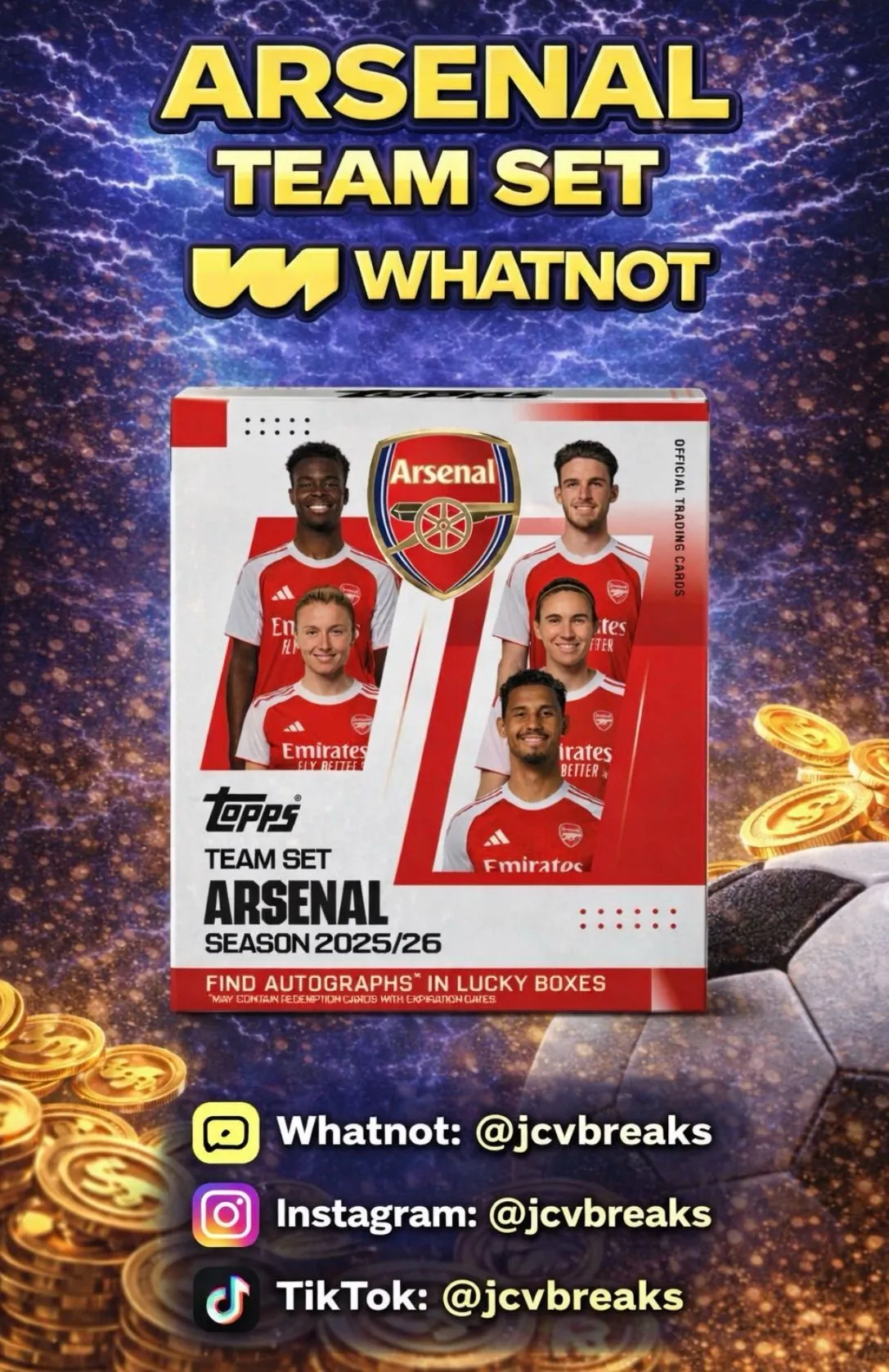 Arsenal Team Sets Box by Box - £1 Starts!