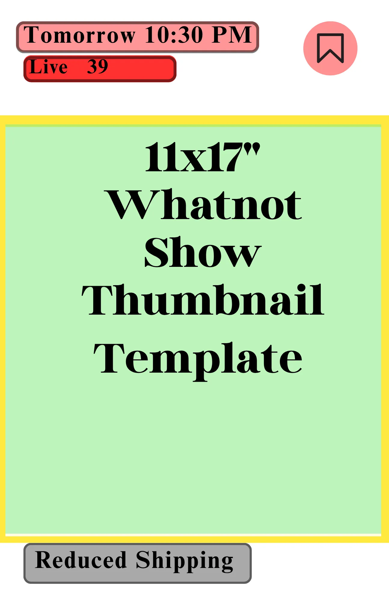 Thumbnail for live show