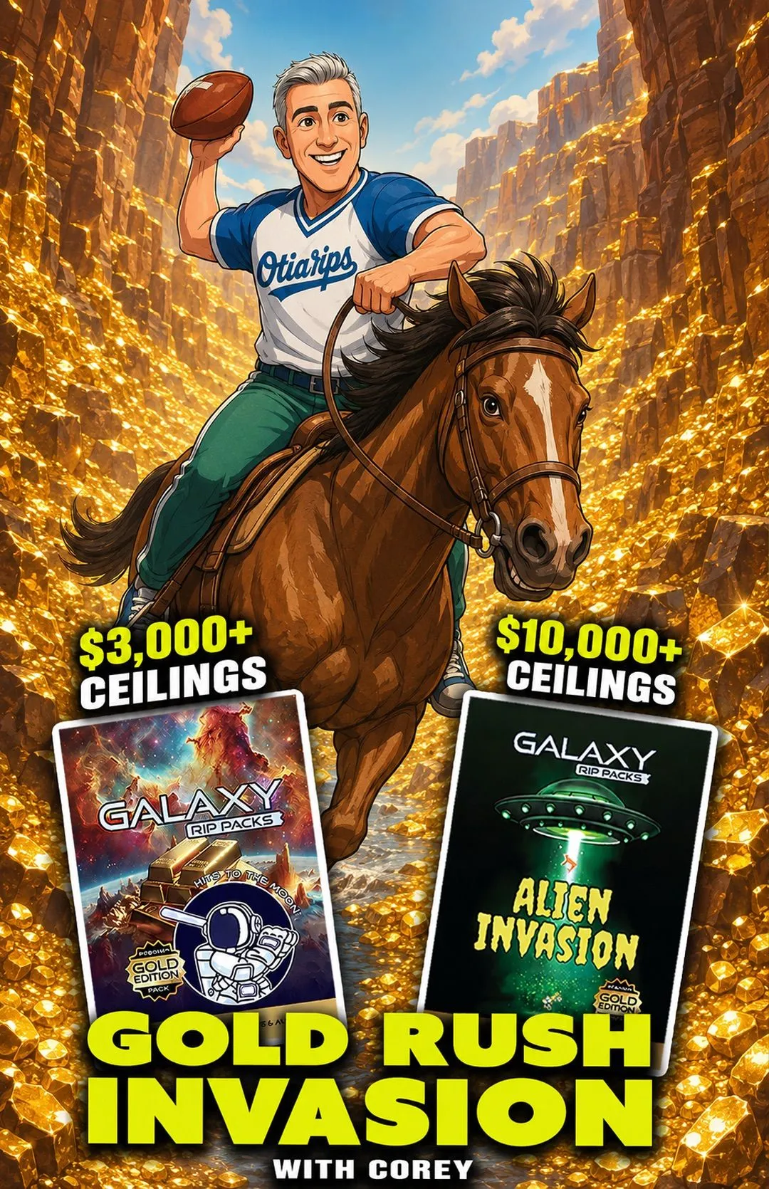 👉$1K to $15K MULTI-SPORT CEILINGS: $1 STARTS!
