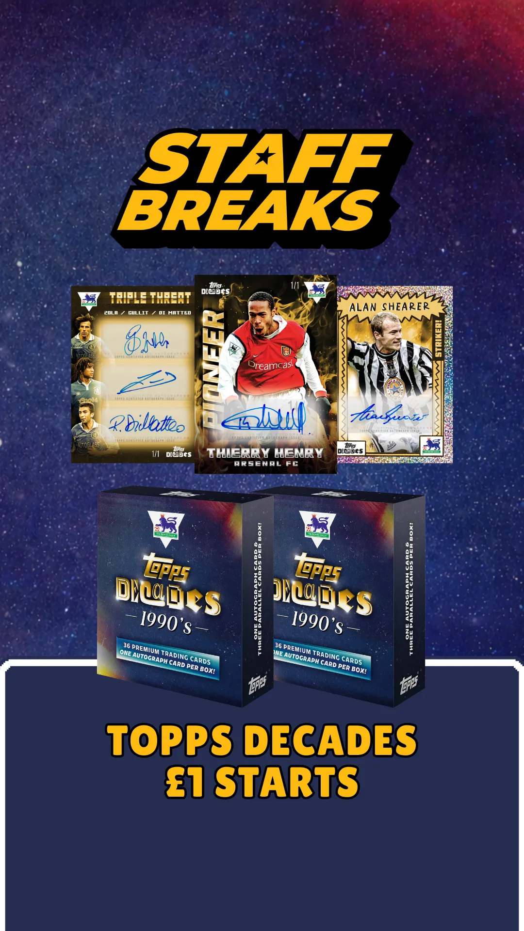 NEW TOPPS DECADES - £1 STARTS