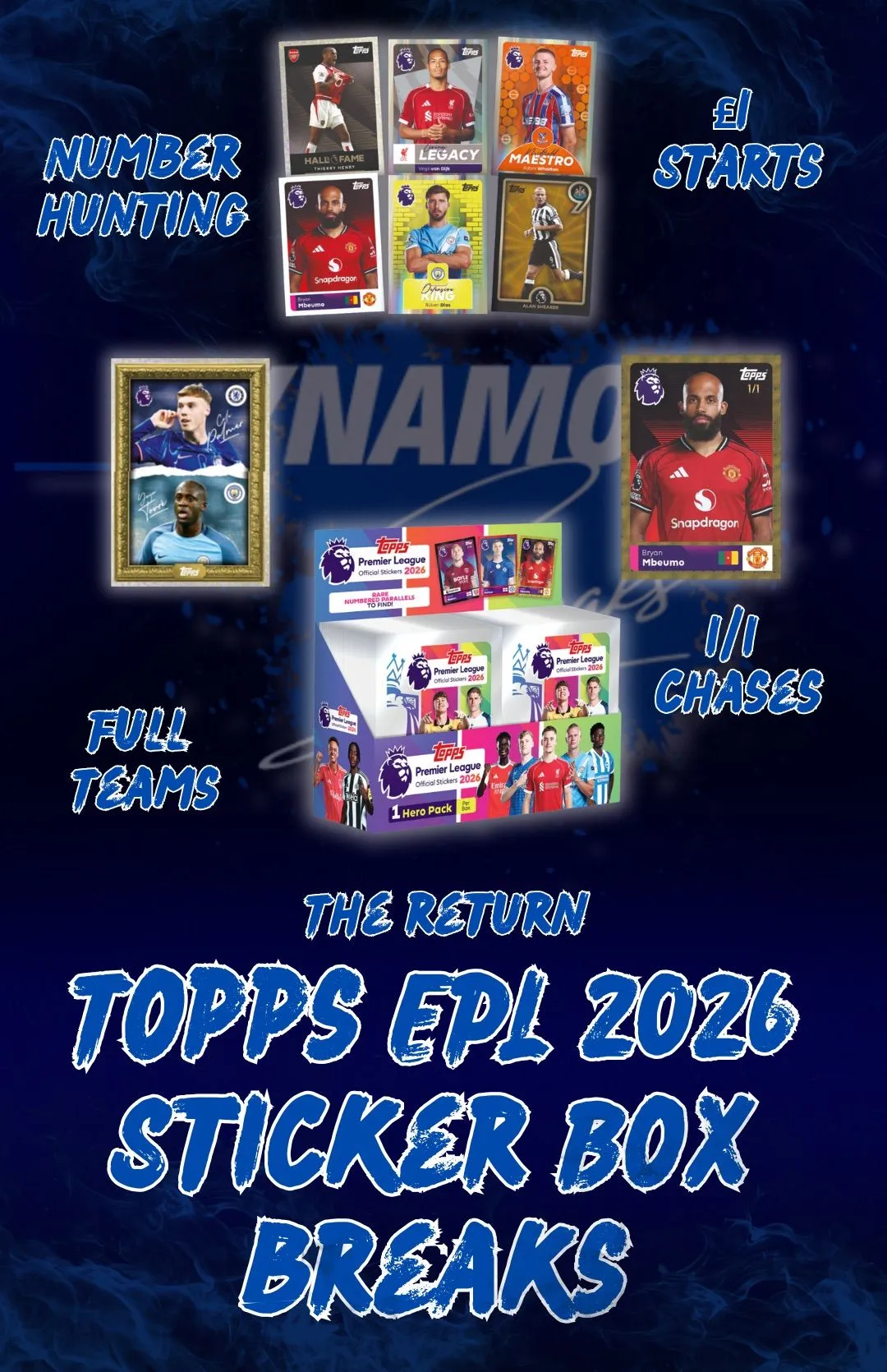 BRAND NEW Topps Premier League 2026 Stickers - HUGE 1/1 Chases