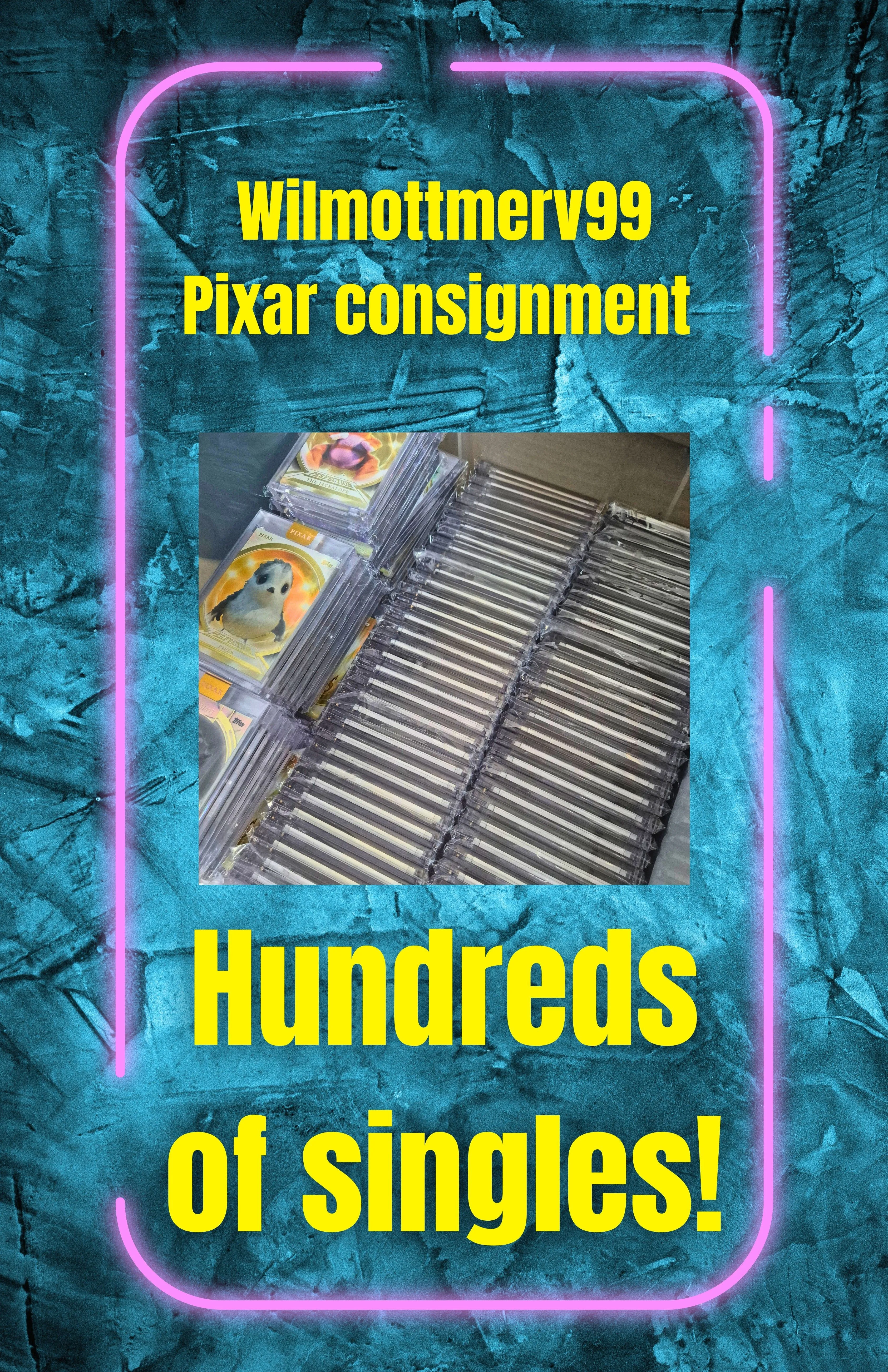 PIXAR GOLD SINGLES wilmottmerv99 Consignment Hundreds of Cards!!!