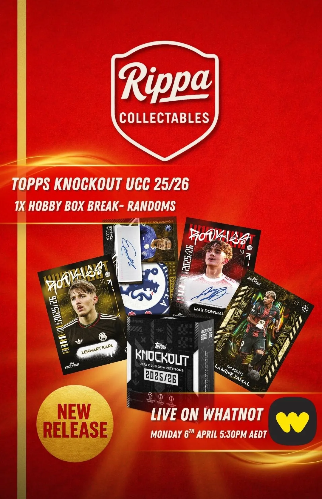🇦🇺 New Release! Topps Knockout UCC 25/26