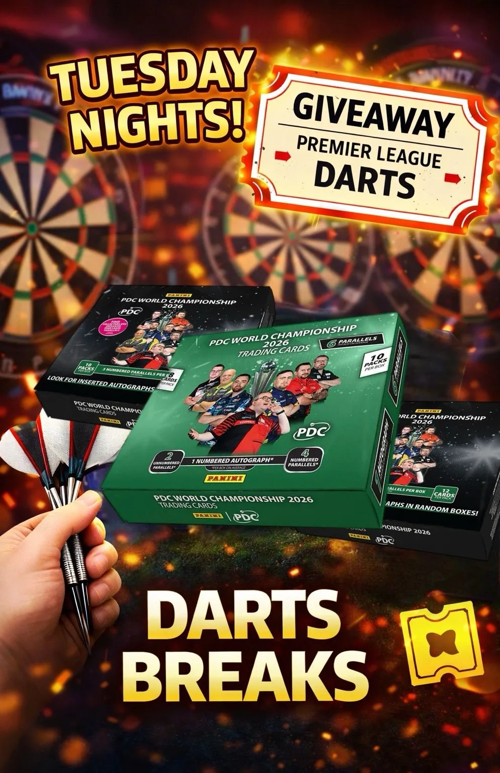 Premier League Darts Ticket Giveaway! Read Show Notes for Details