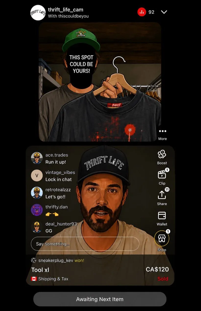 Thumbnail for live show