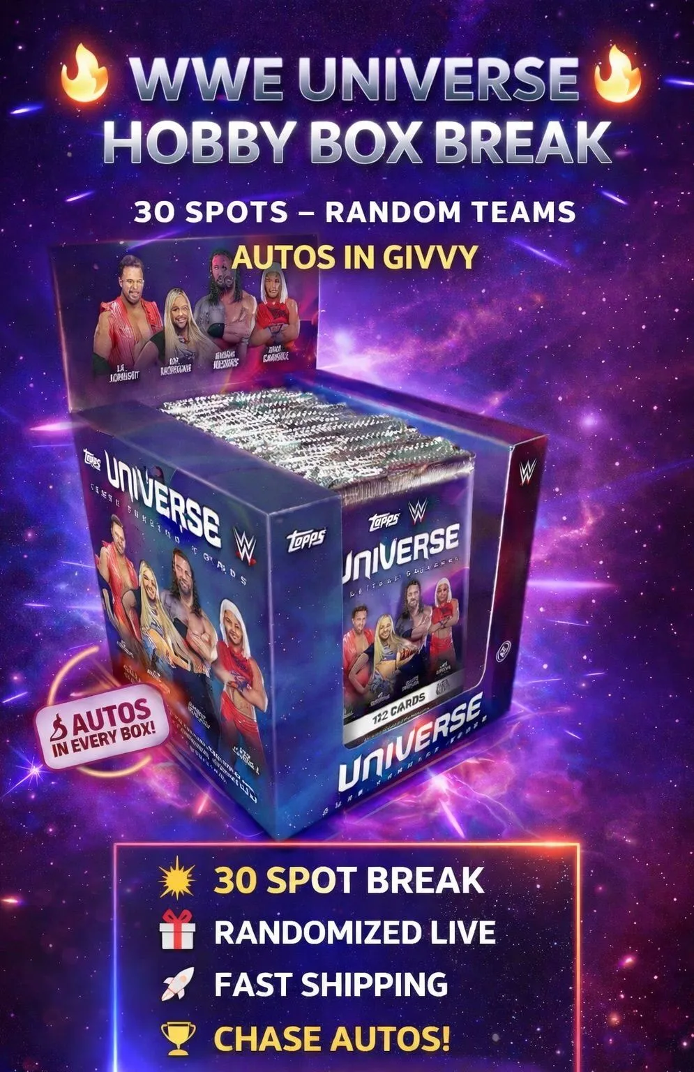 WWE 30 SPOT HOBBY BOX BREAK!