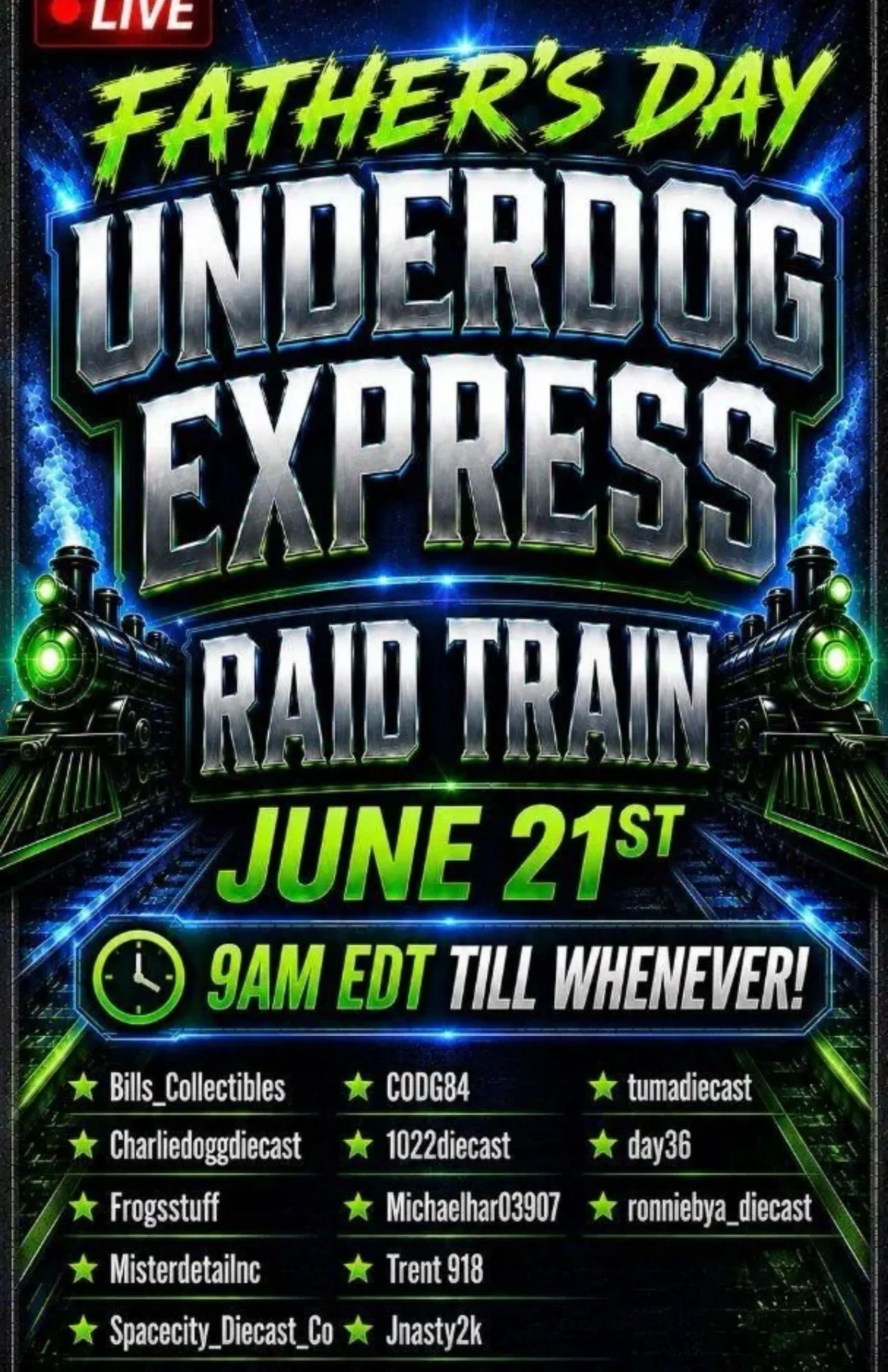 Thumbnail for live show