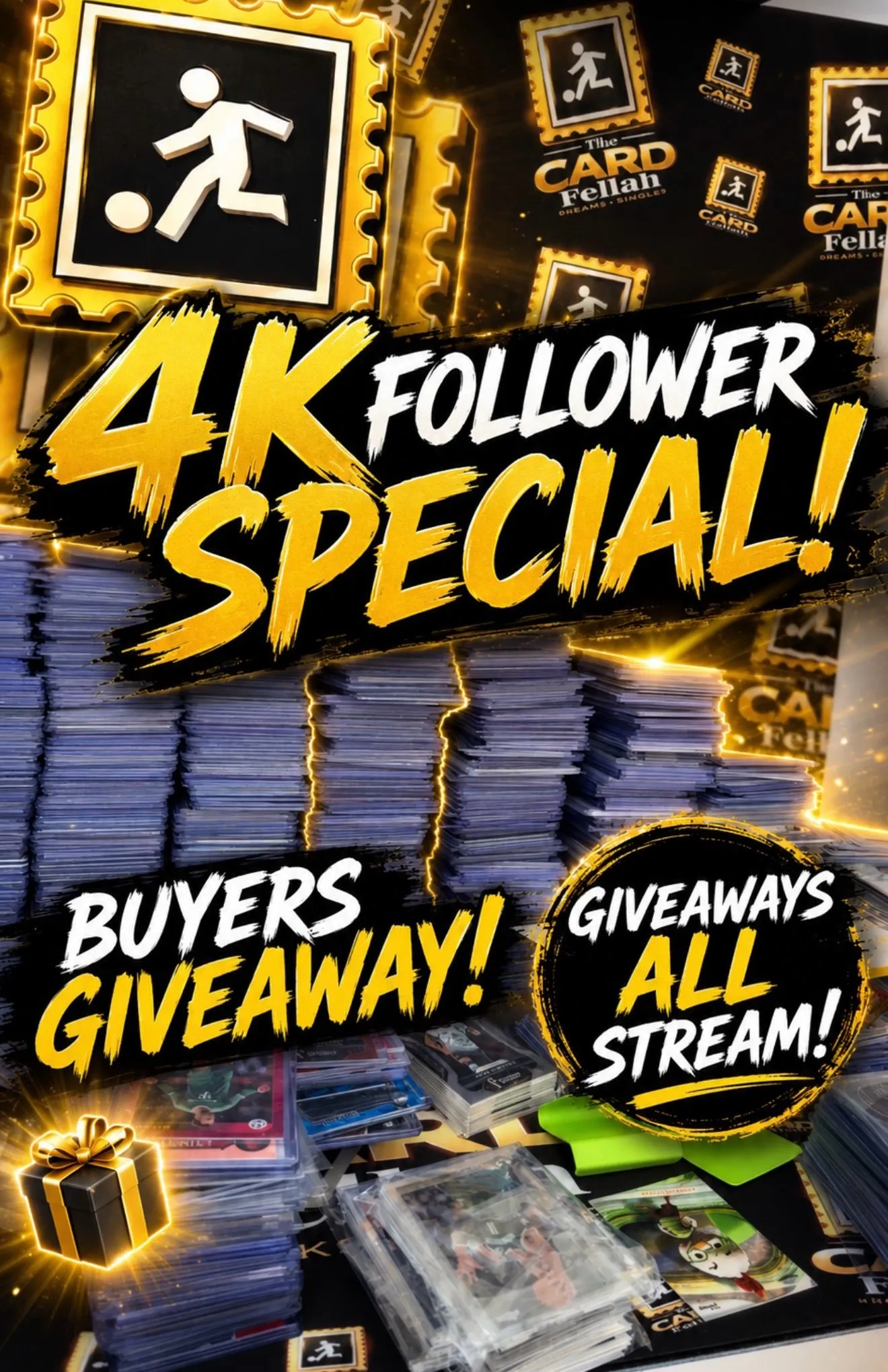 4K FOLLOWERS SPECIAL MEGA SINGLES SHOW. PRE BIDS LIVE