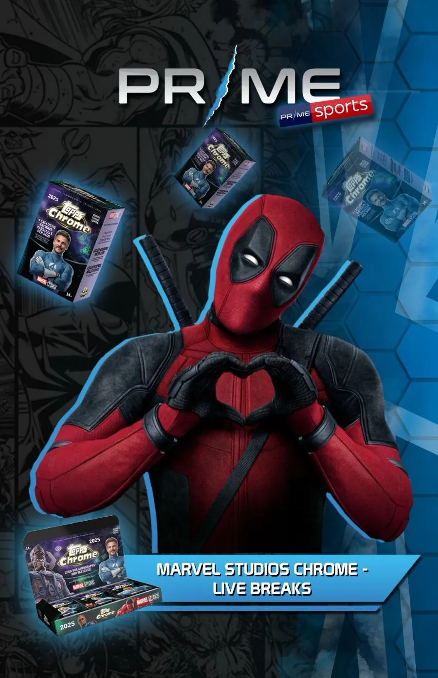 £1 STARTS 8x BLASTERS TOPPS MARVEL STUDIOS CHROME