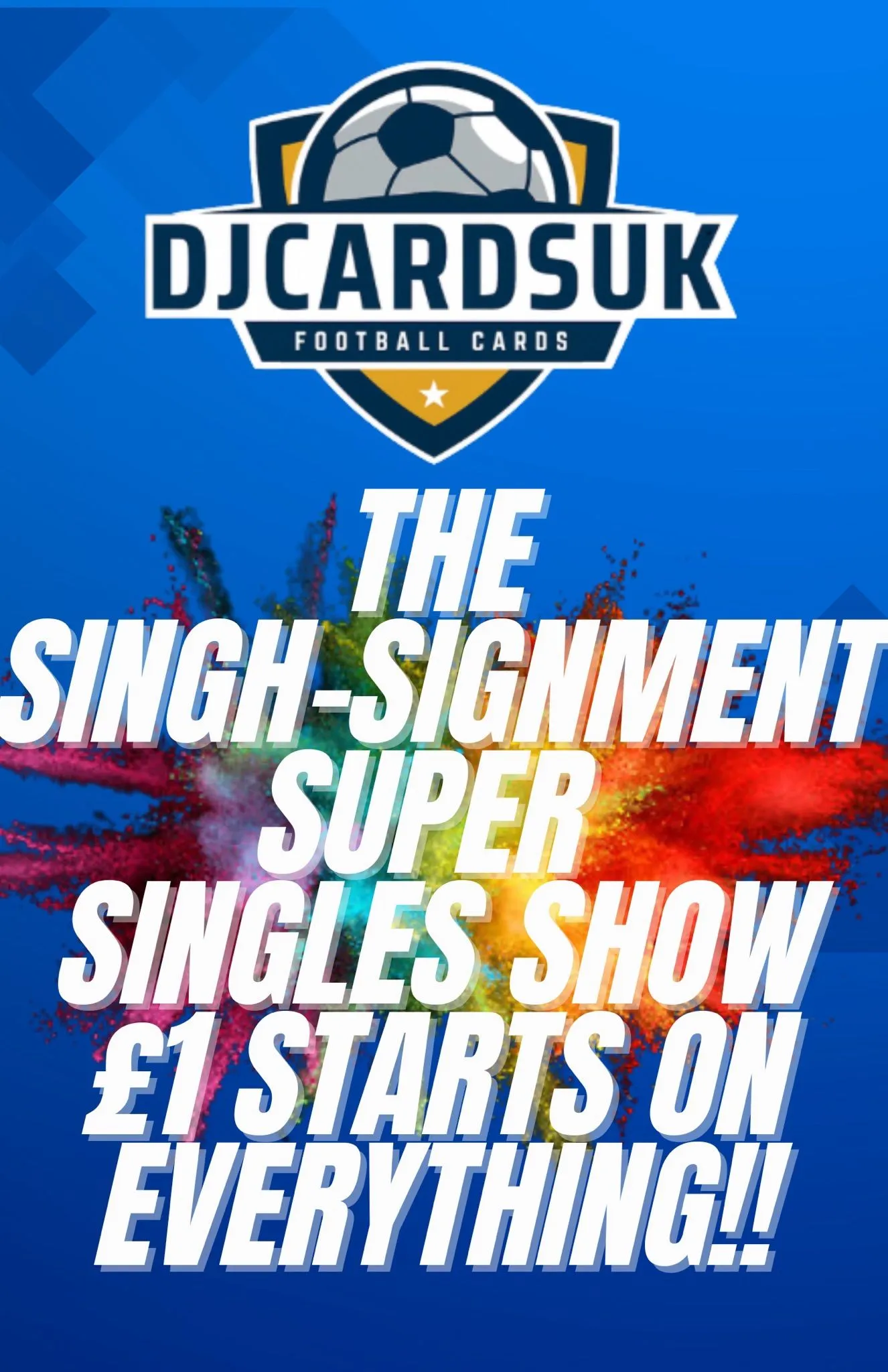 THE SINGH-SIGNMENT IS HERE!!🤯 SUPER SUNDAY SINGLES!! £1 STARTS ON EVERYTHING!!