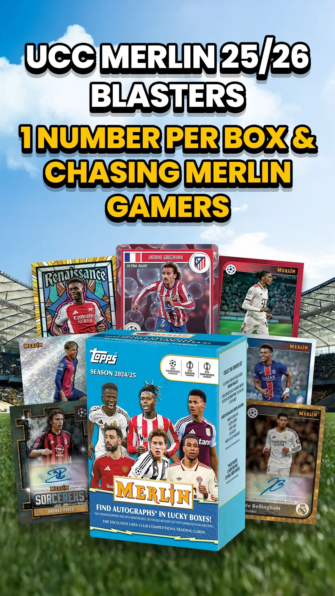 £1 STARTS MERLIN BLASTERS!! BOX BY BOX!