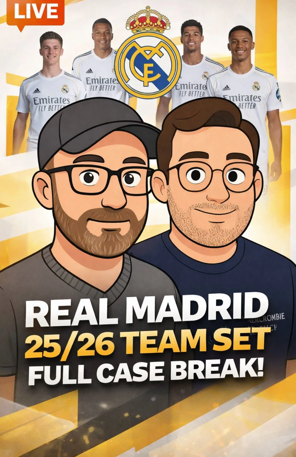 💥 25/26 REAL MADRID TEAM SET CASE BREAK! 💥