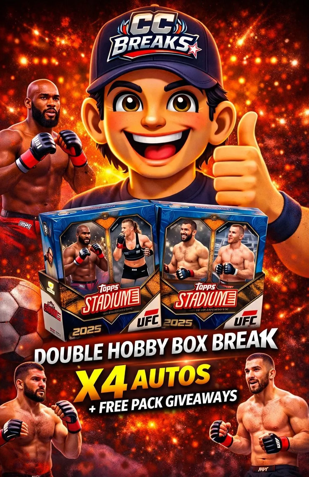 UFC Stadium Club X2 Boxes