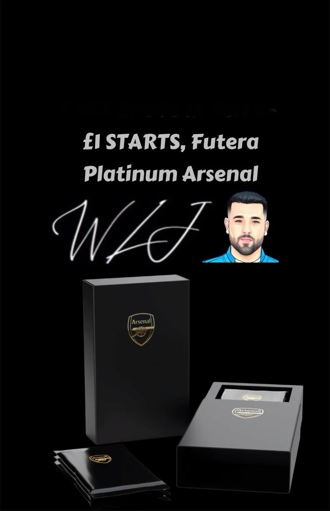 £1 STARTS! Arsenal Futera Platinum