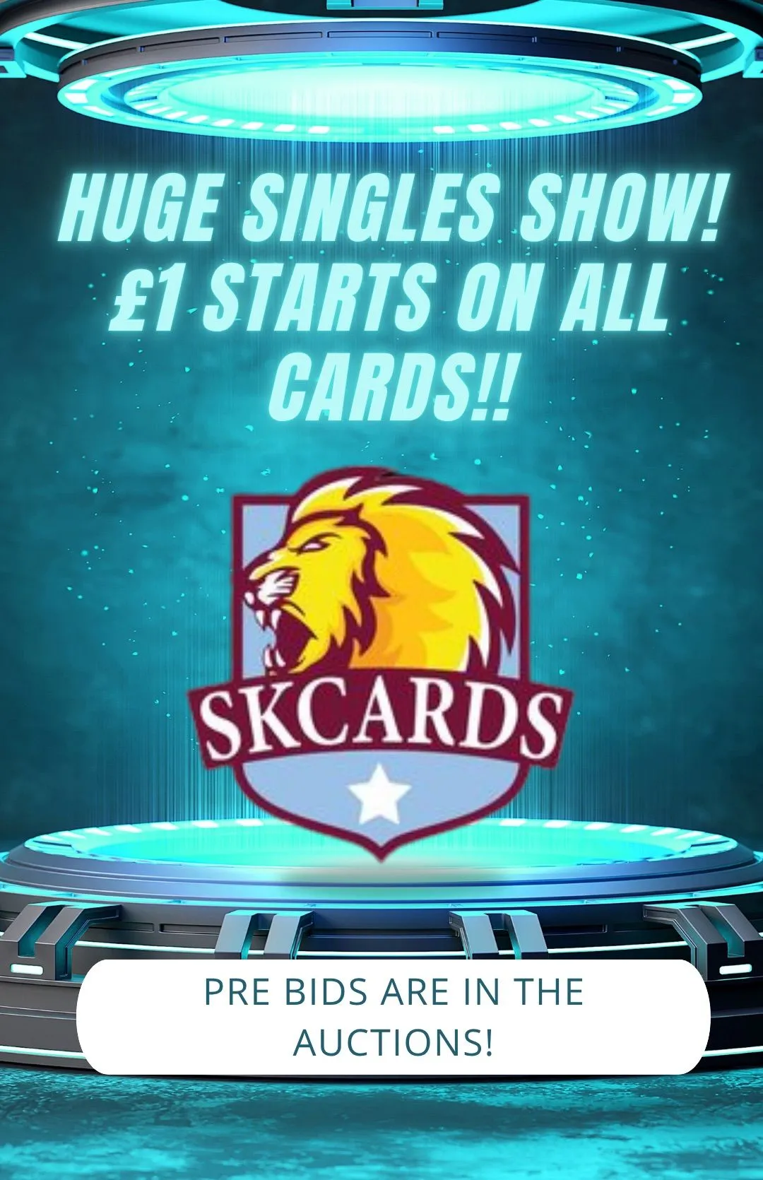 HUGE SINGLES SHOW! ALL CARDS £1 START!