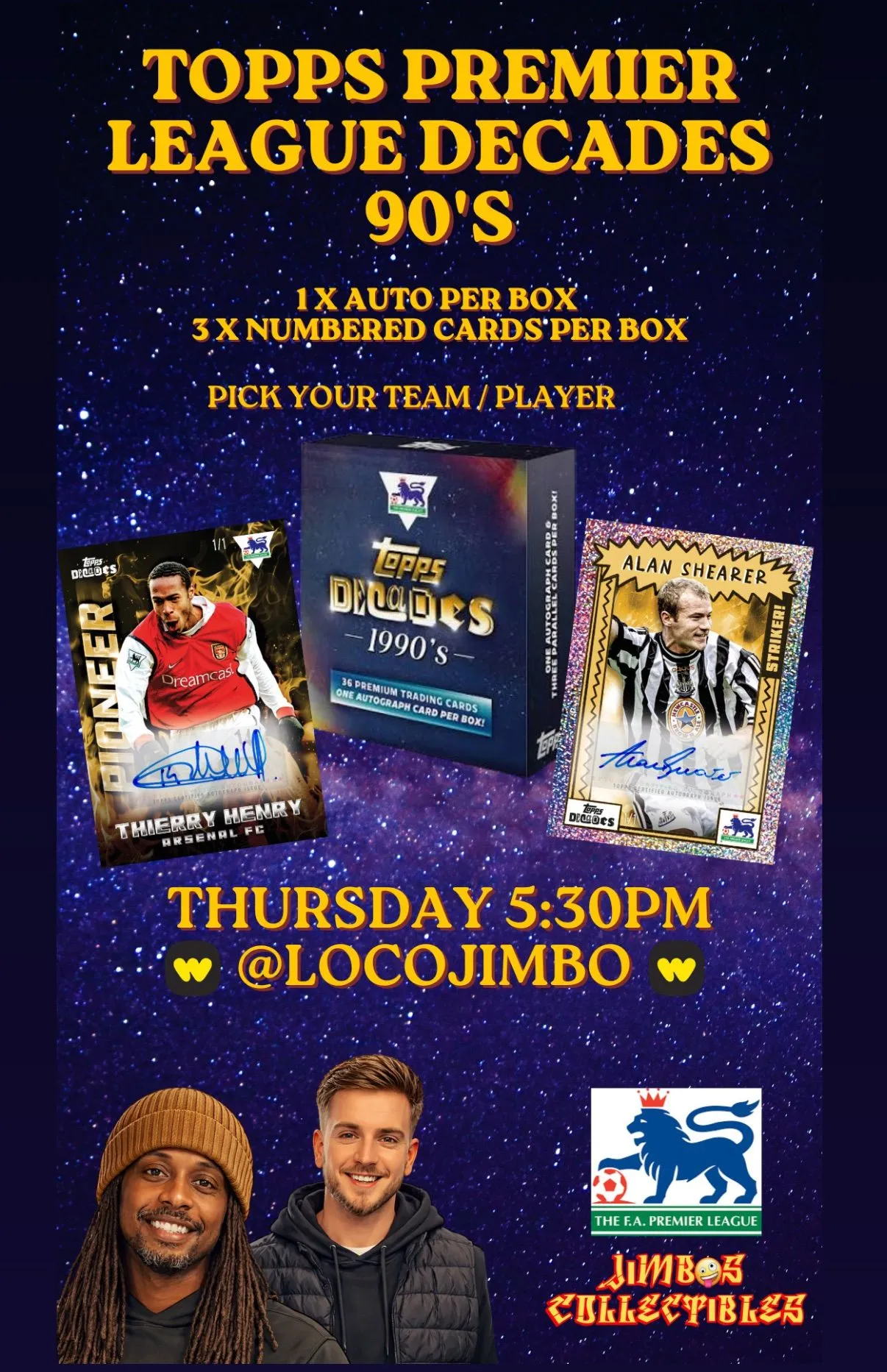 Topps Premier League Decades 90’s