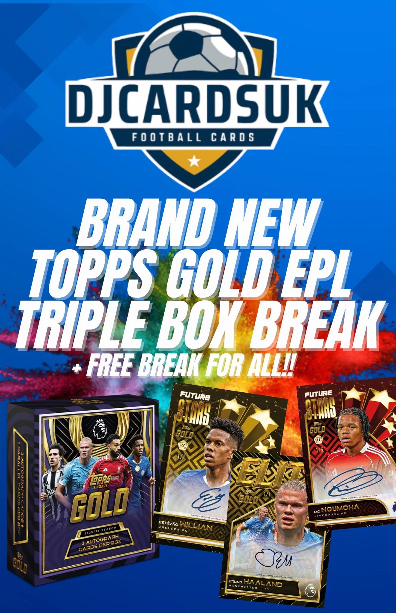 £1 TOPPS GOLD TRIPLE BOX BREAK!! + FREE PACKS FOR ALL!! 🤯💥