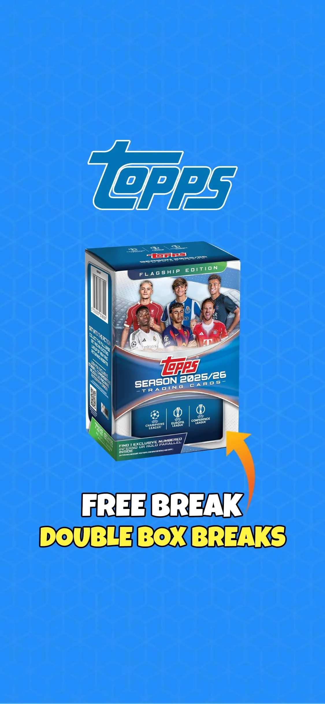 🇬🇧 FREE BREAK💥DOUBLE BOX BREAKS💥TOPPS UCC FLAGSHIP💥
