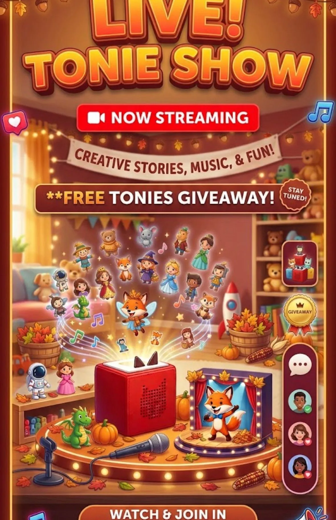 Thumbnail for live show