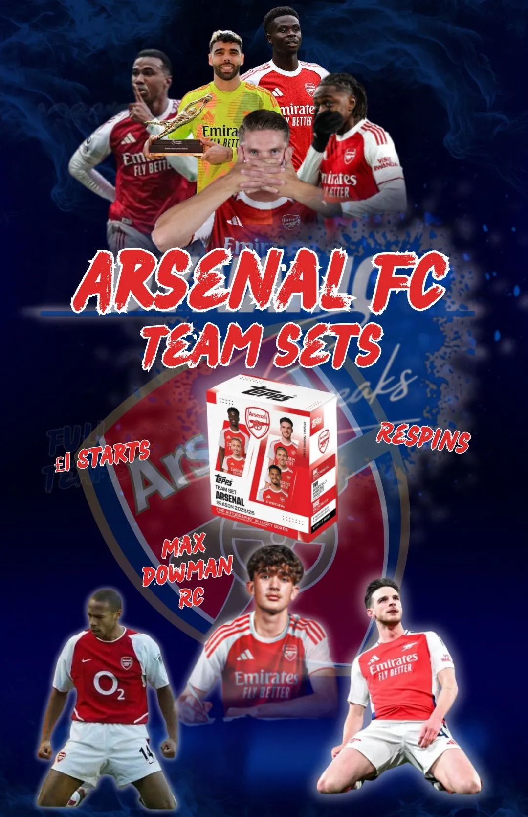 ARSENAL FC TEAM SET BREAKS
