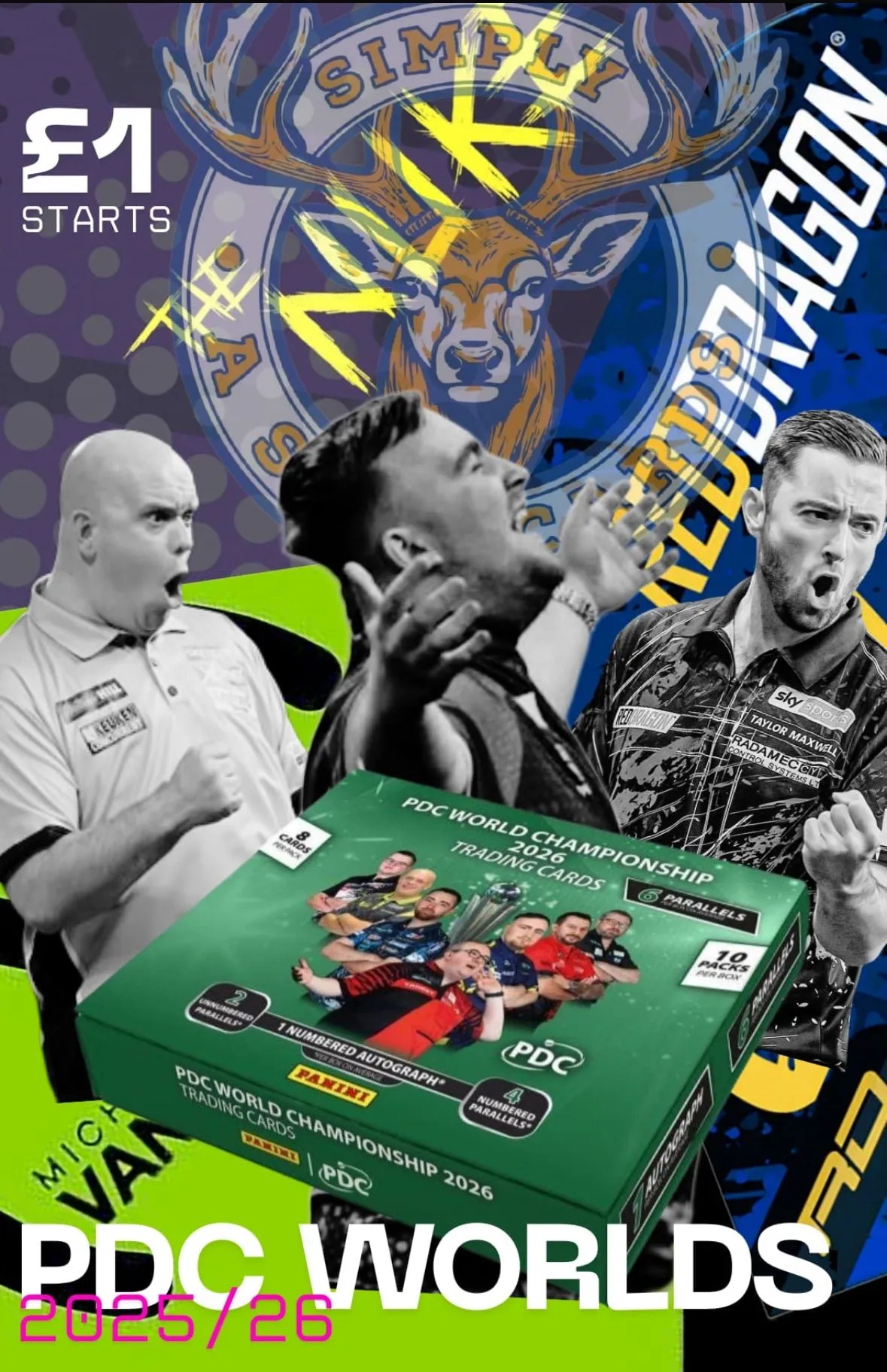 *NEW* PDC WORLD CHAMPIONSHIP £1 STARTS MEGAS!