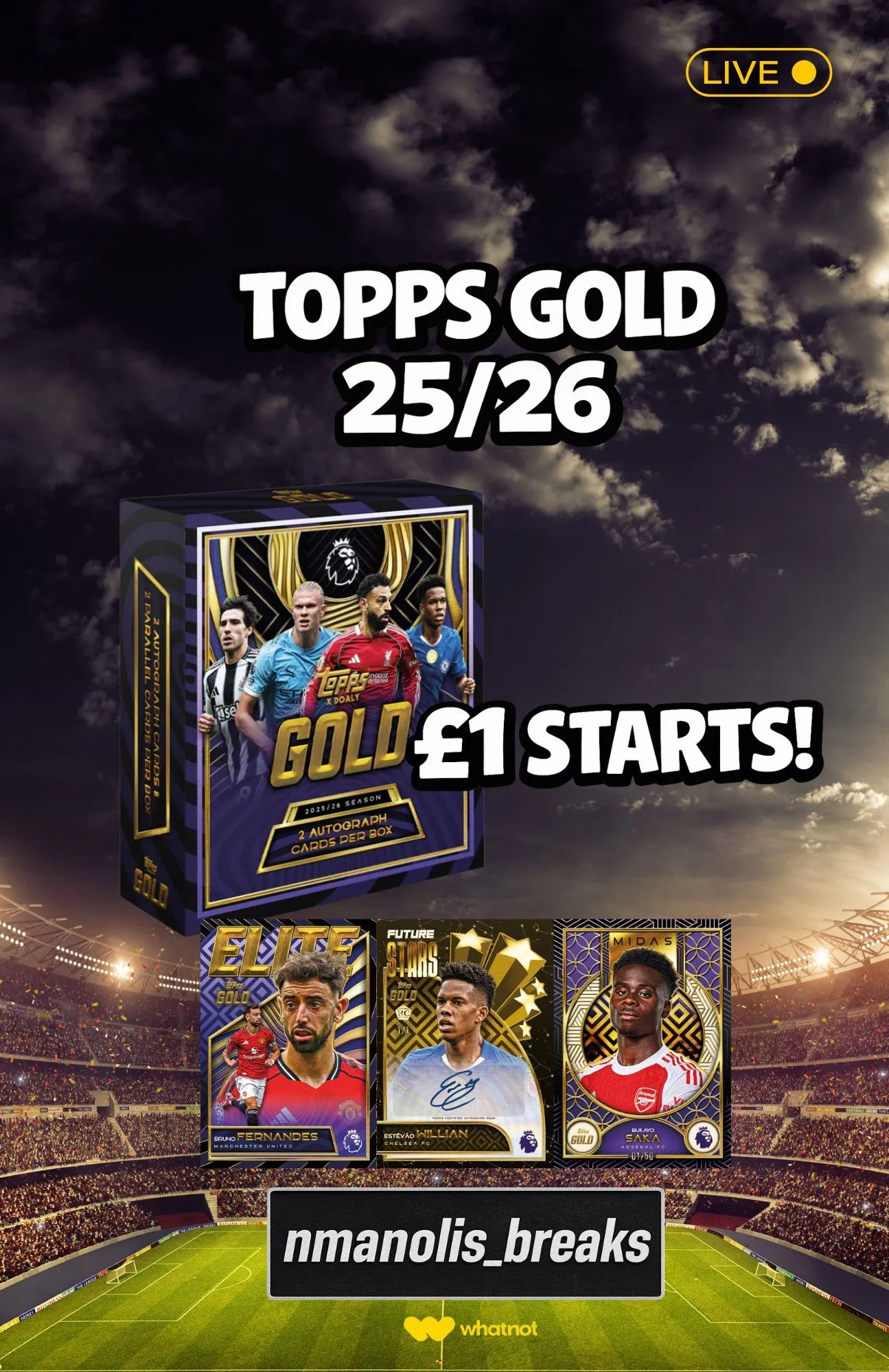 £1 STARTS‼️TOPPS GOLD PYT + RANDOMS🔥