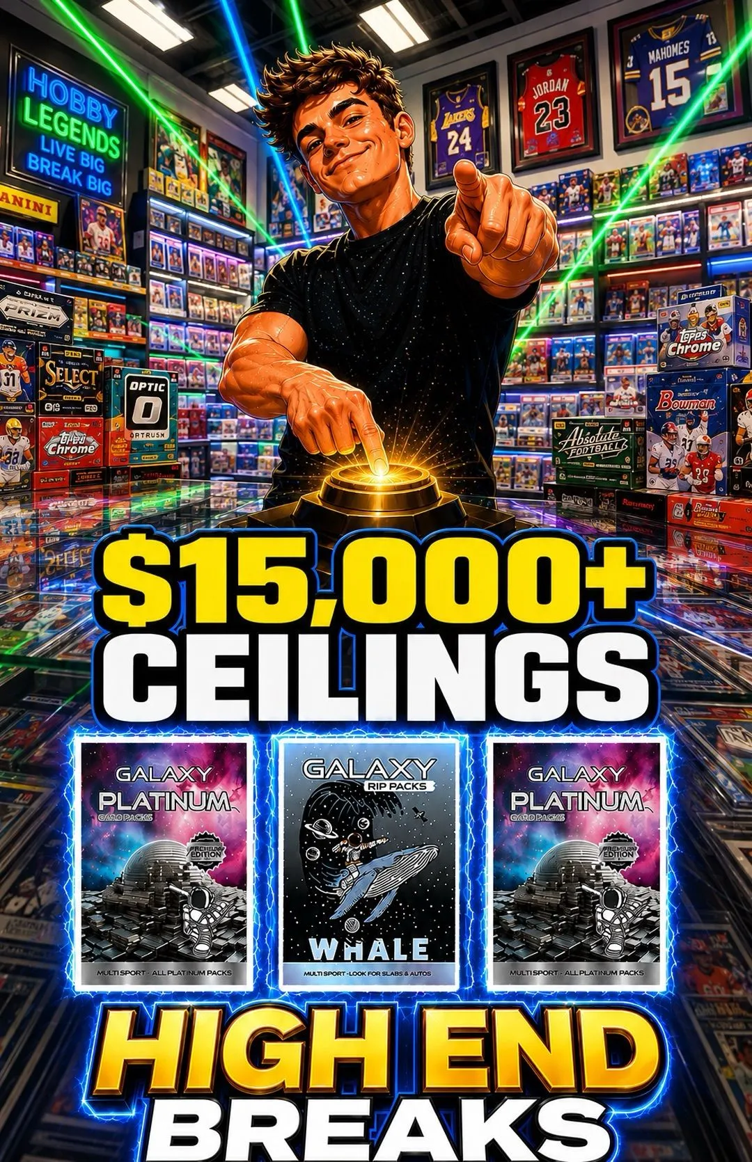 MULTI-SPORT: $15,000 CEILINGS W/ DOLLAR STARTS!