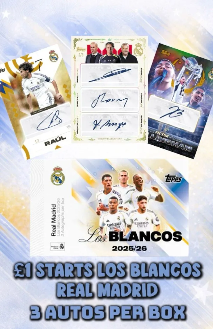 £1 STARTS REAL MADRID LOS BLANCOS