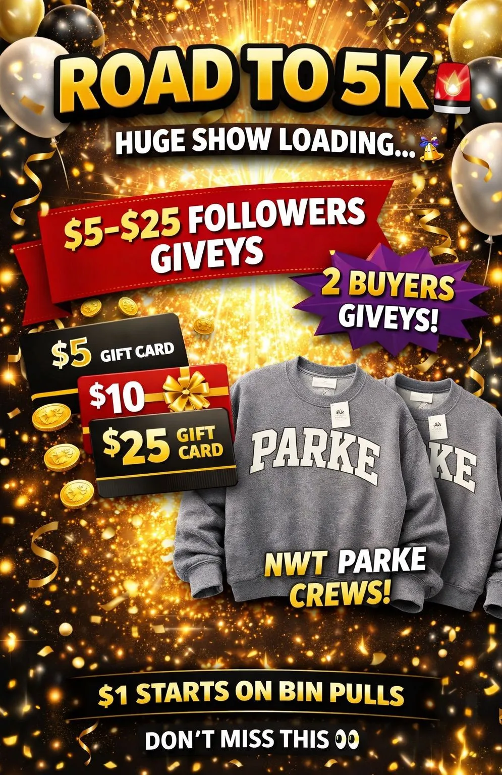 Thumbnail for live show