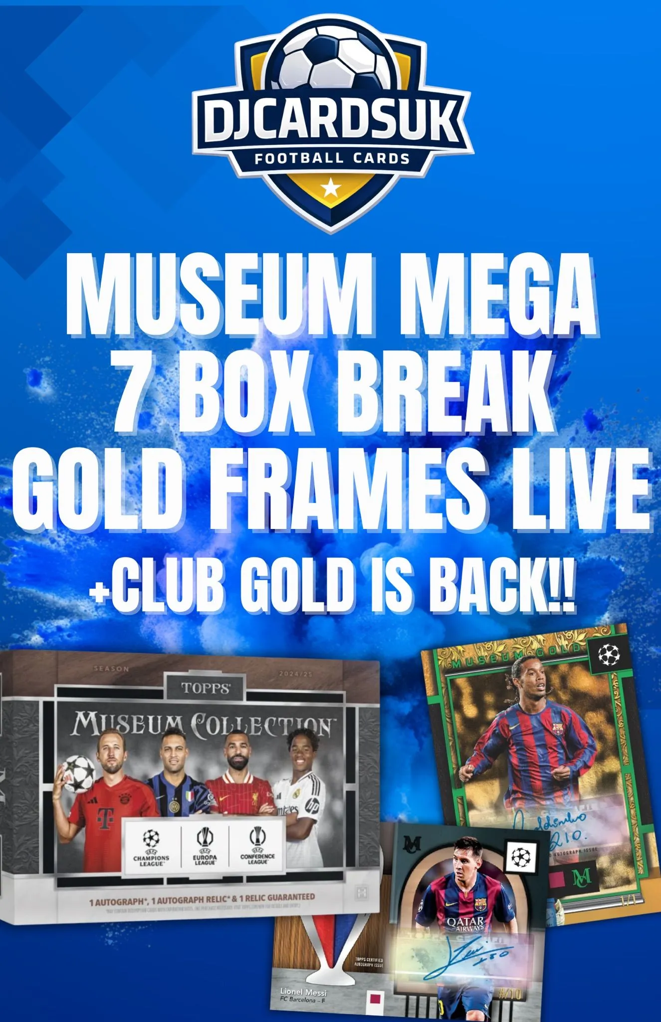 🇬🇧 DOUBLE GOLD FRAMES!?!! MUSEUM 7 BOX BREAK!! + FREE BREAK FOR ALL!! 🤩🔥