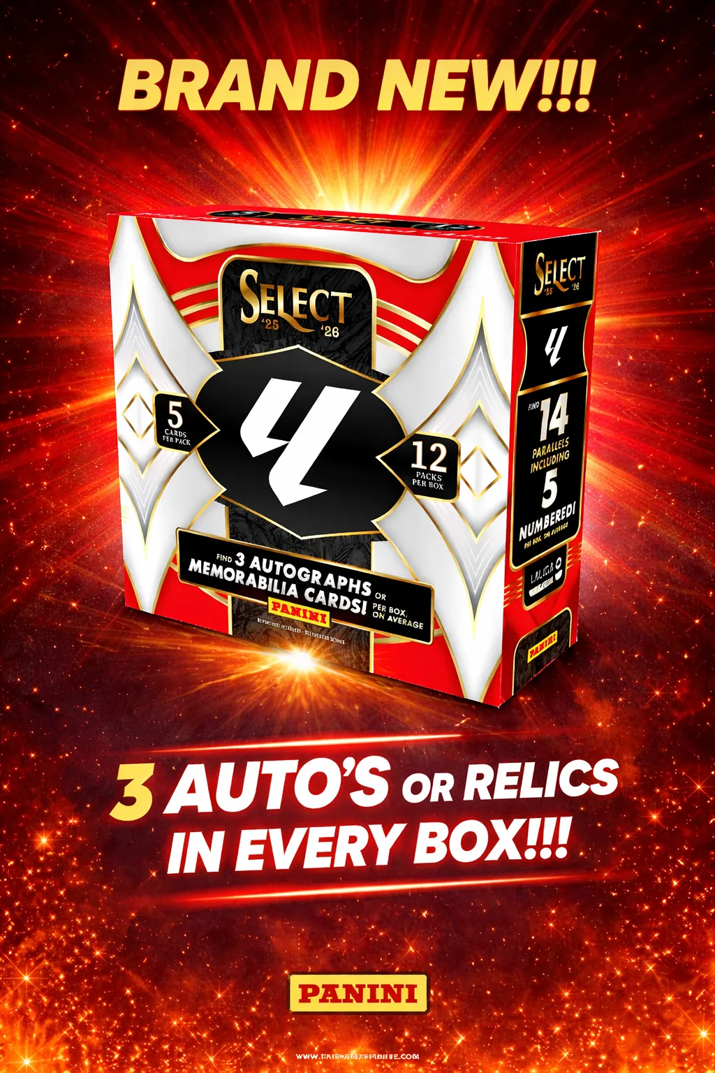 BRAND NEW PANINI LA LIGA!!! 3 AUTO'S OR RELICS IN EVERY BOX!!!