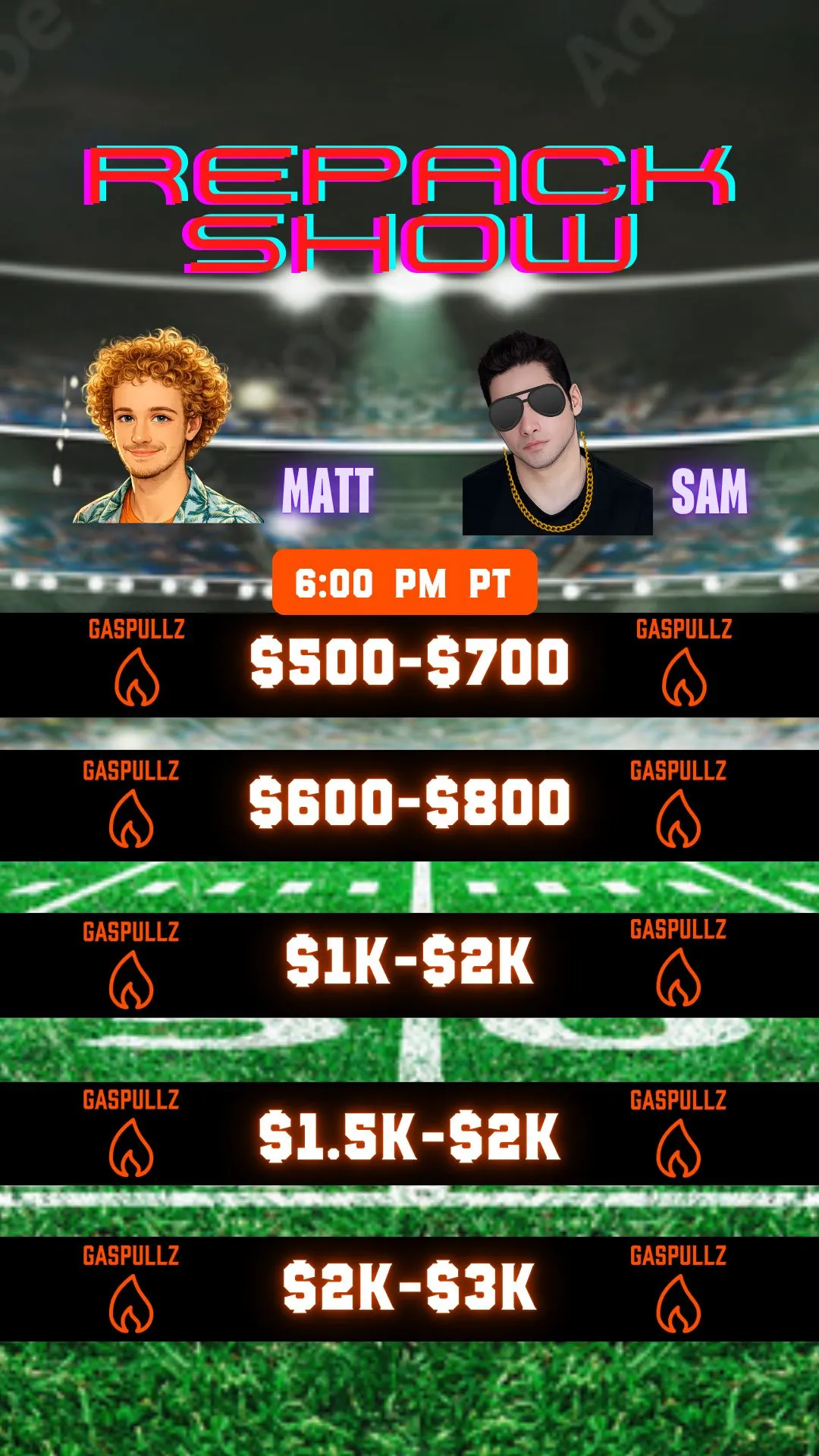 Thumbnail for live show