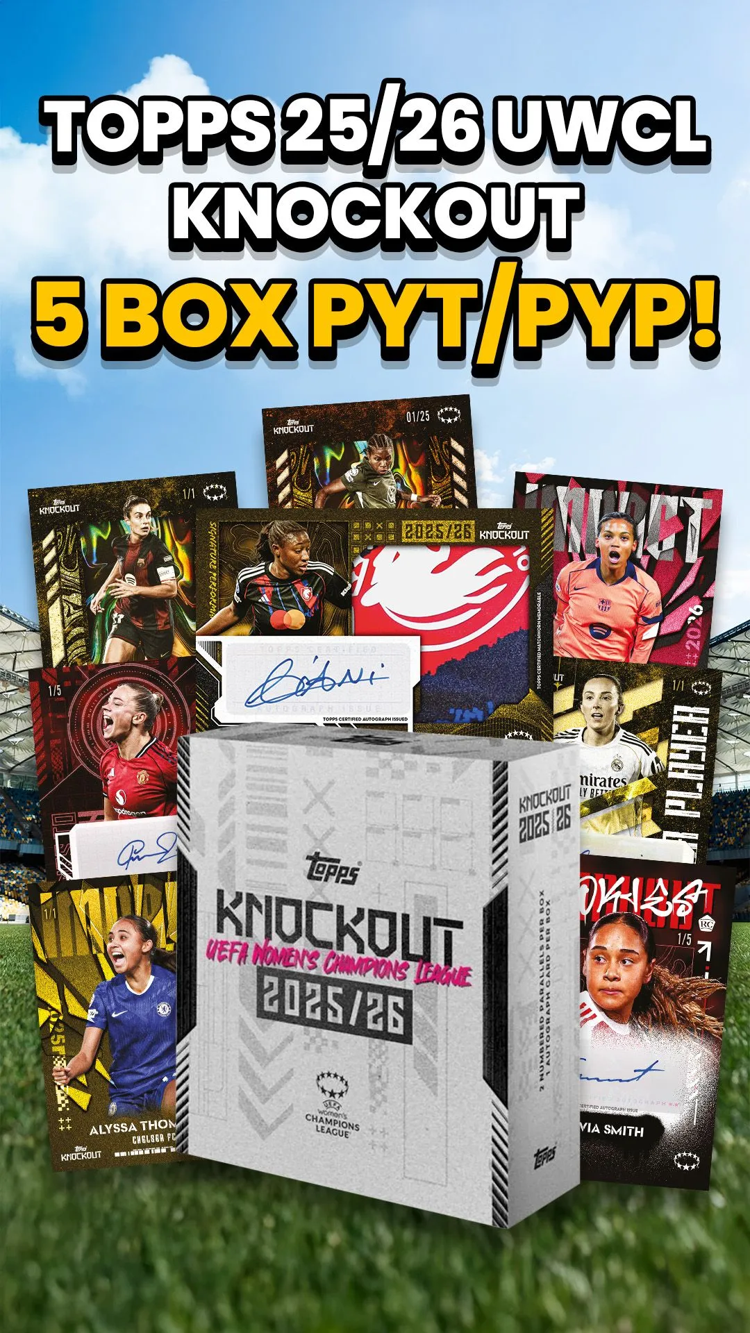 5 BOX! UWCL KNOCKOUT 2025/26 PYP/PYT! GIVEAWAYS!