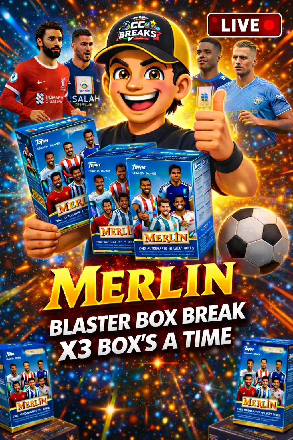 Topps Merlin - Triple Blaster Box Break (FULL TEAMS FOR 3 BOX'S)