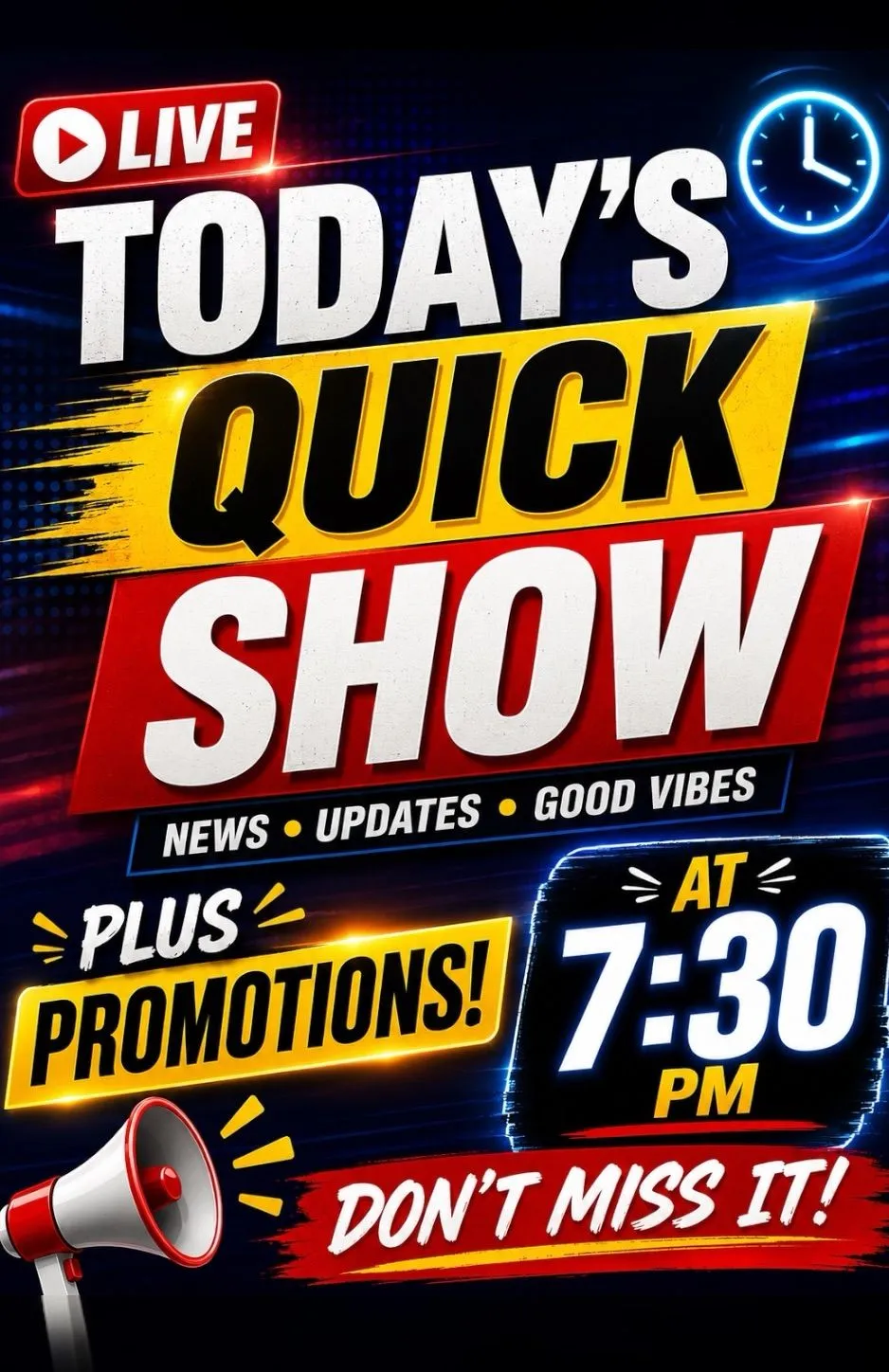Thumbnail for live show