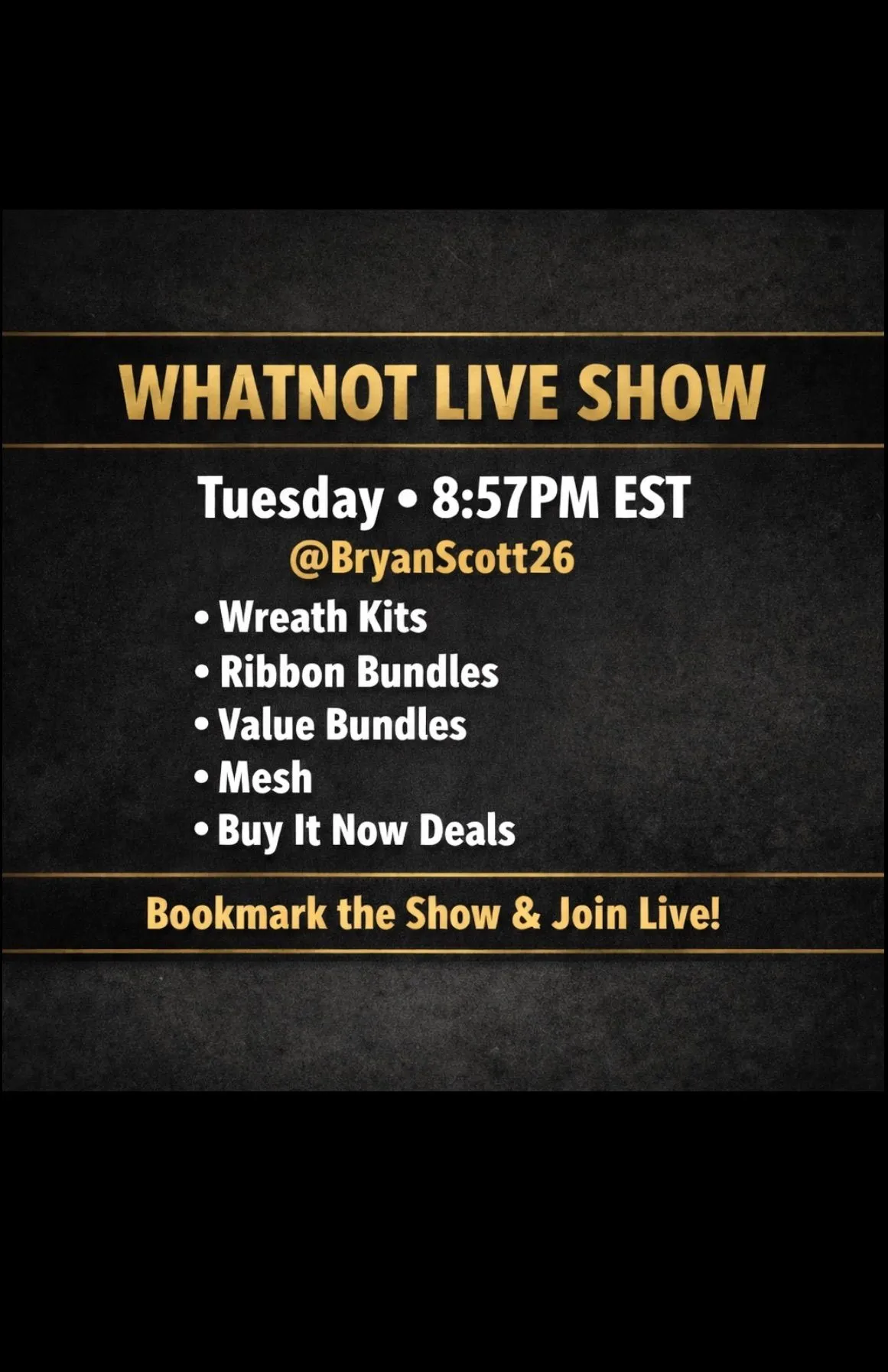Thumbnail for live show
