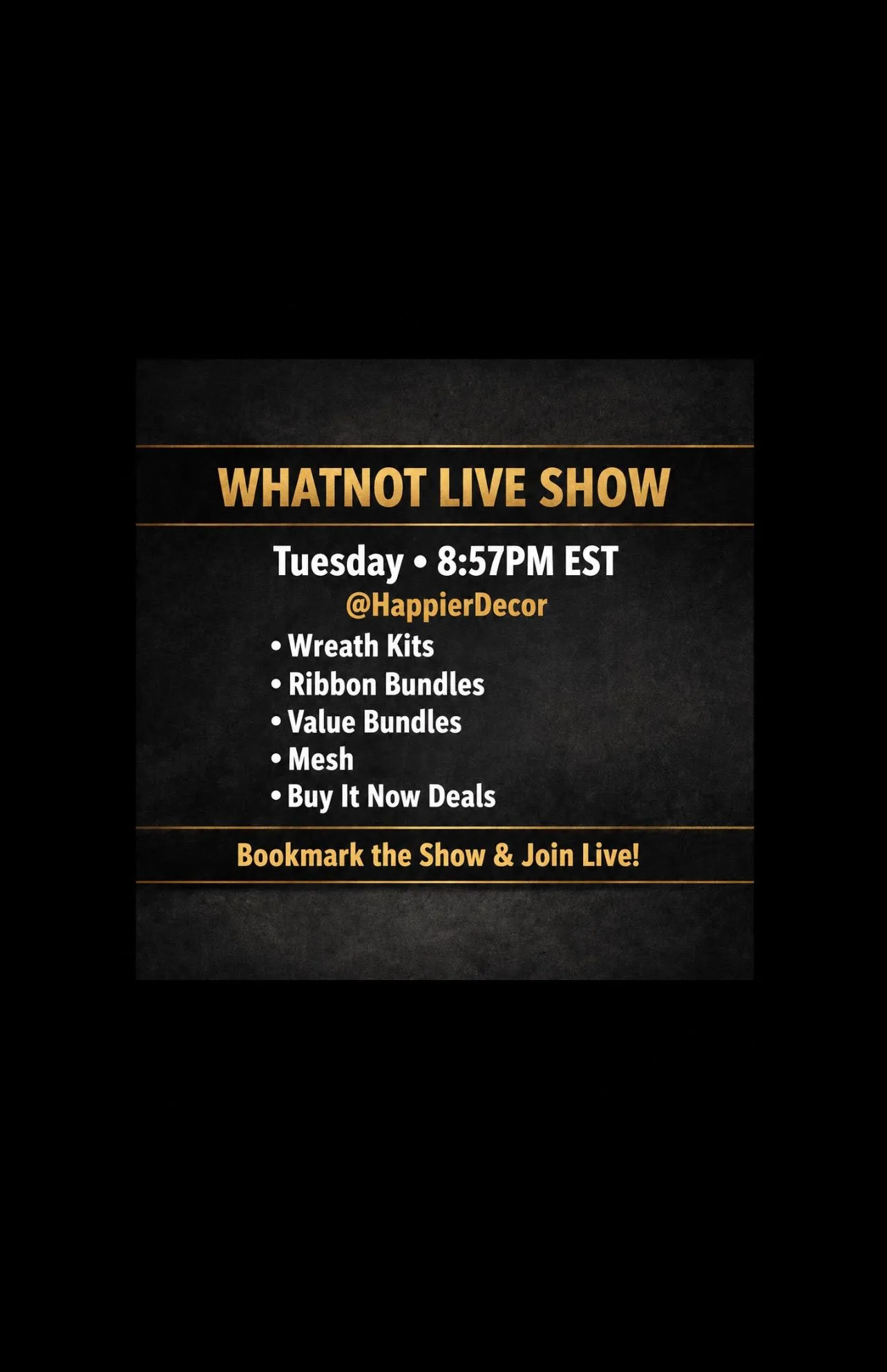 Thumbnail for live show