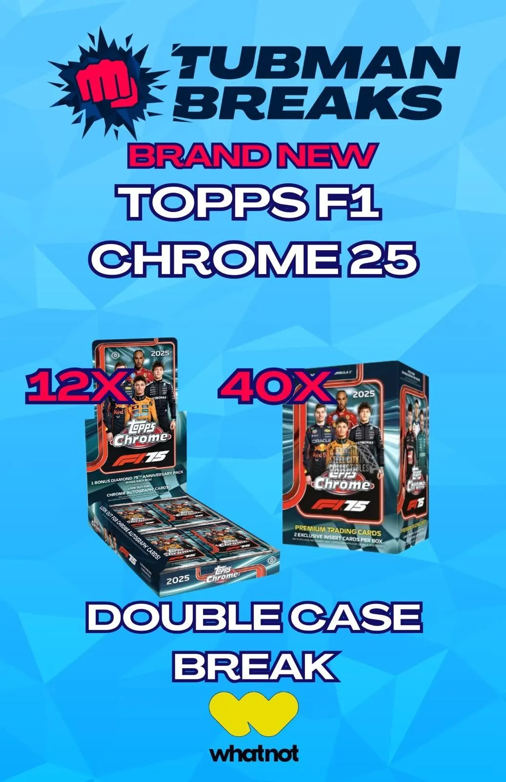 TOPPS CHROME F1 DOUBLE CASE BREAK!