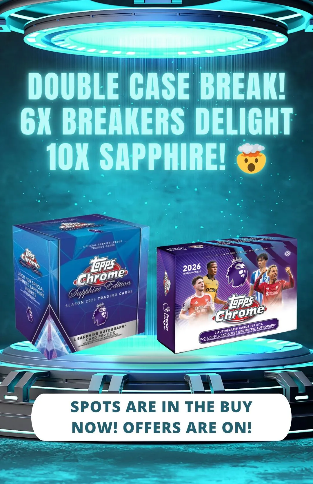 DOUBLE CASE BREAK! 10x SAPPHIRE 6x DELIGHT!!