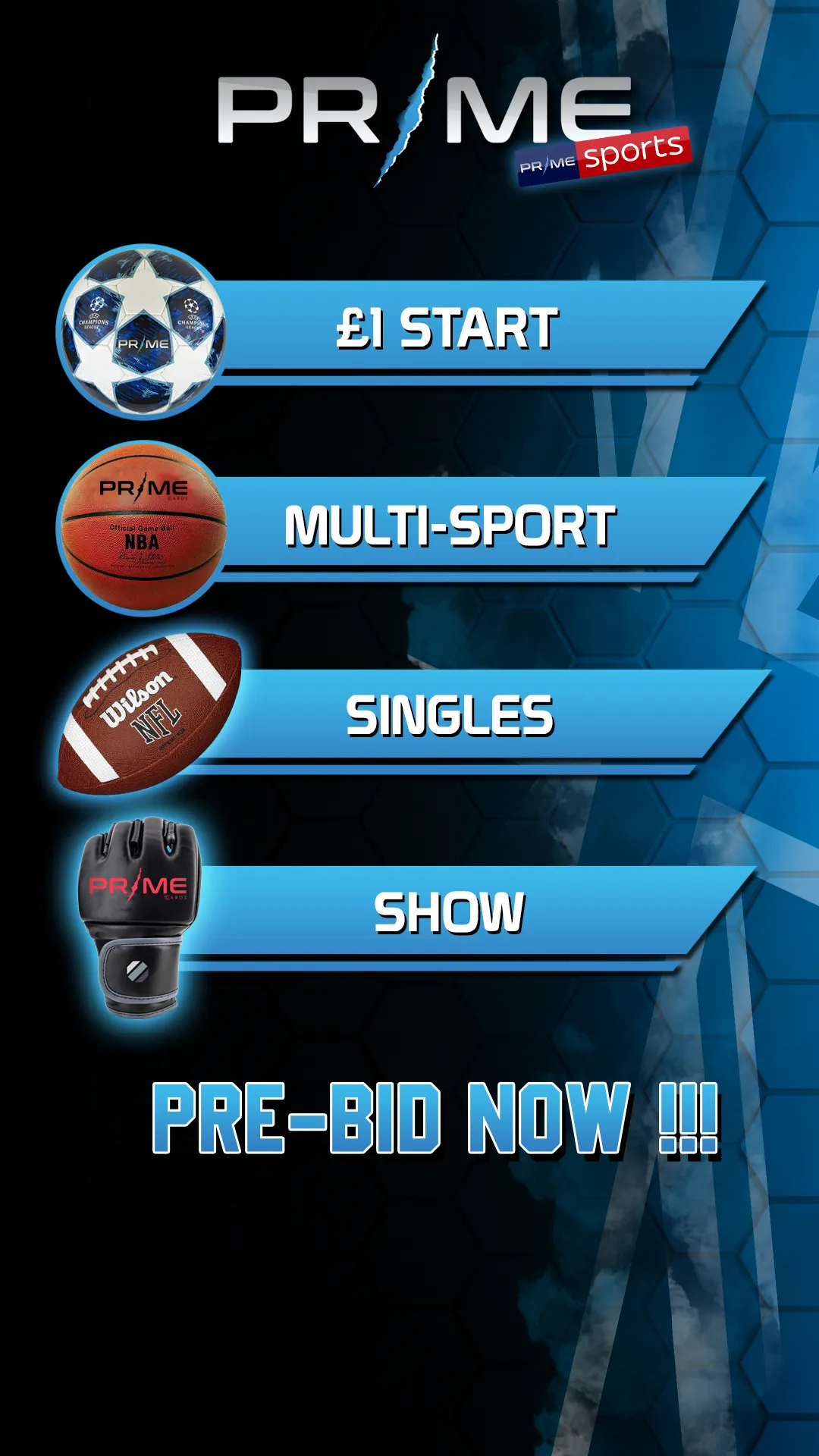 £1 START⚽🏀MULTI-SPORT SINGLES SHOW🏈🥊(NICK)