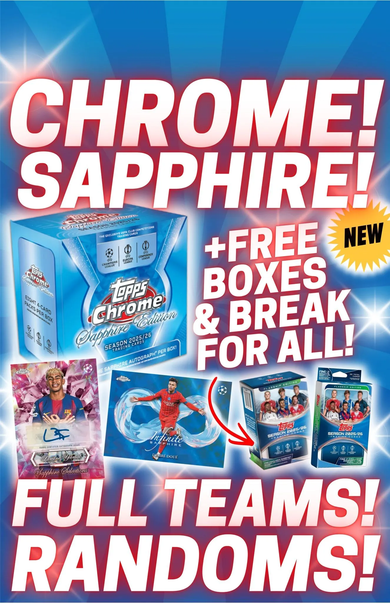 FREE BOXES! CHROME SAPPHIRE! FULL TEAMS! 🔥