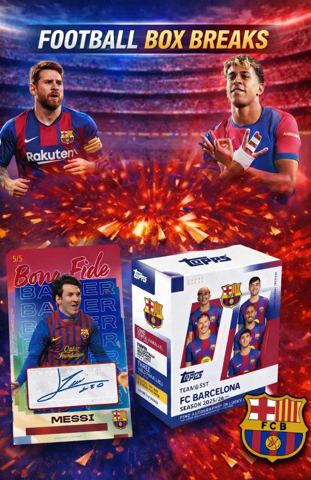 BARCELONA TEAM SET MESSI/YAMAL AUTO HUNT