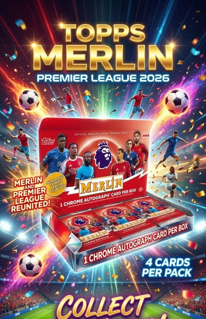 New Topps Merlin Premiere League 2026 box by box