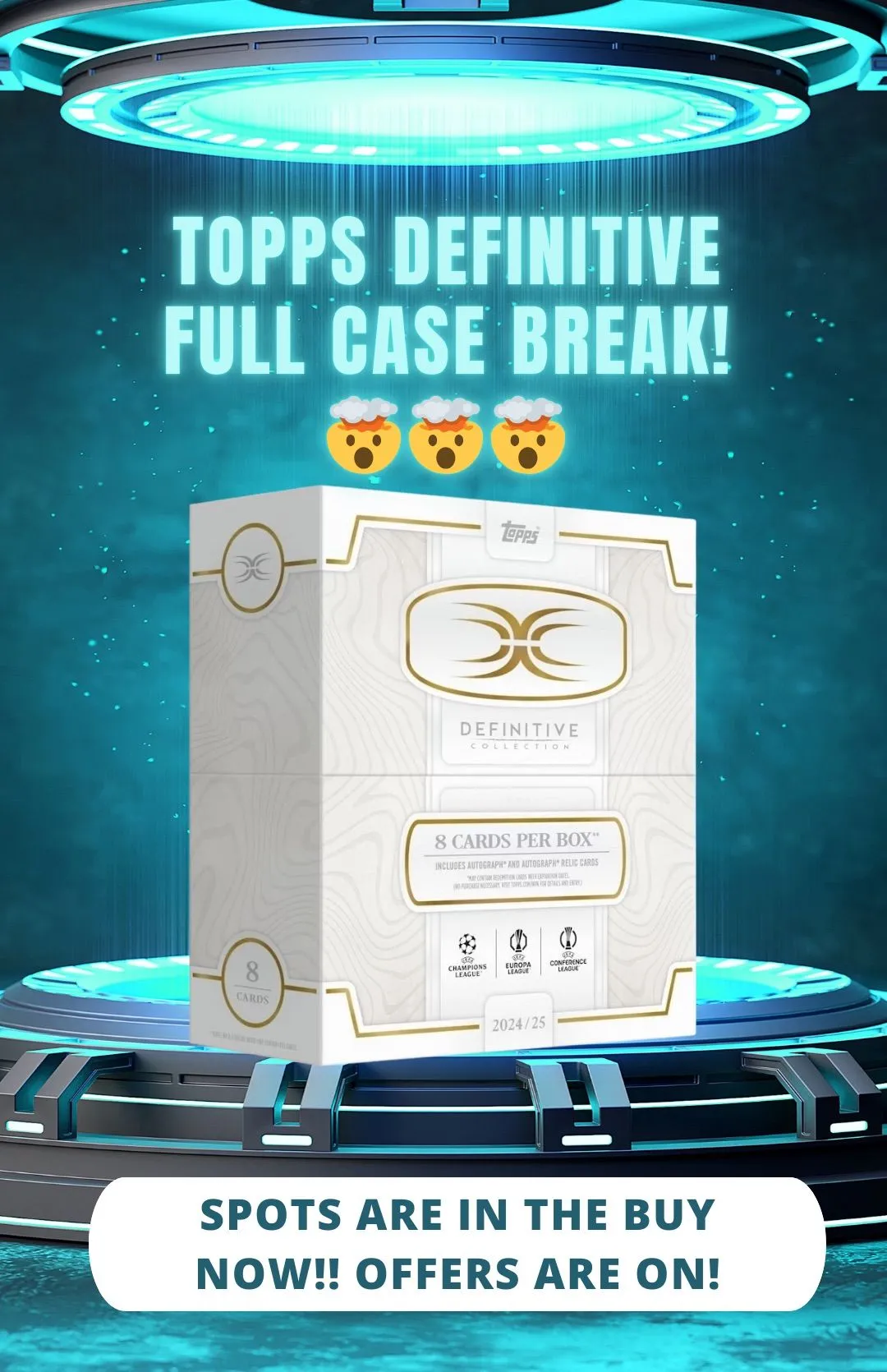 CASE BREAK TOPPS DEFINITIVE 3 BOX BREAK!