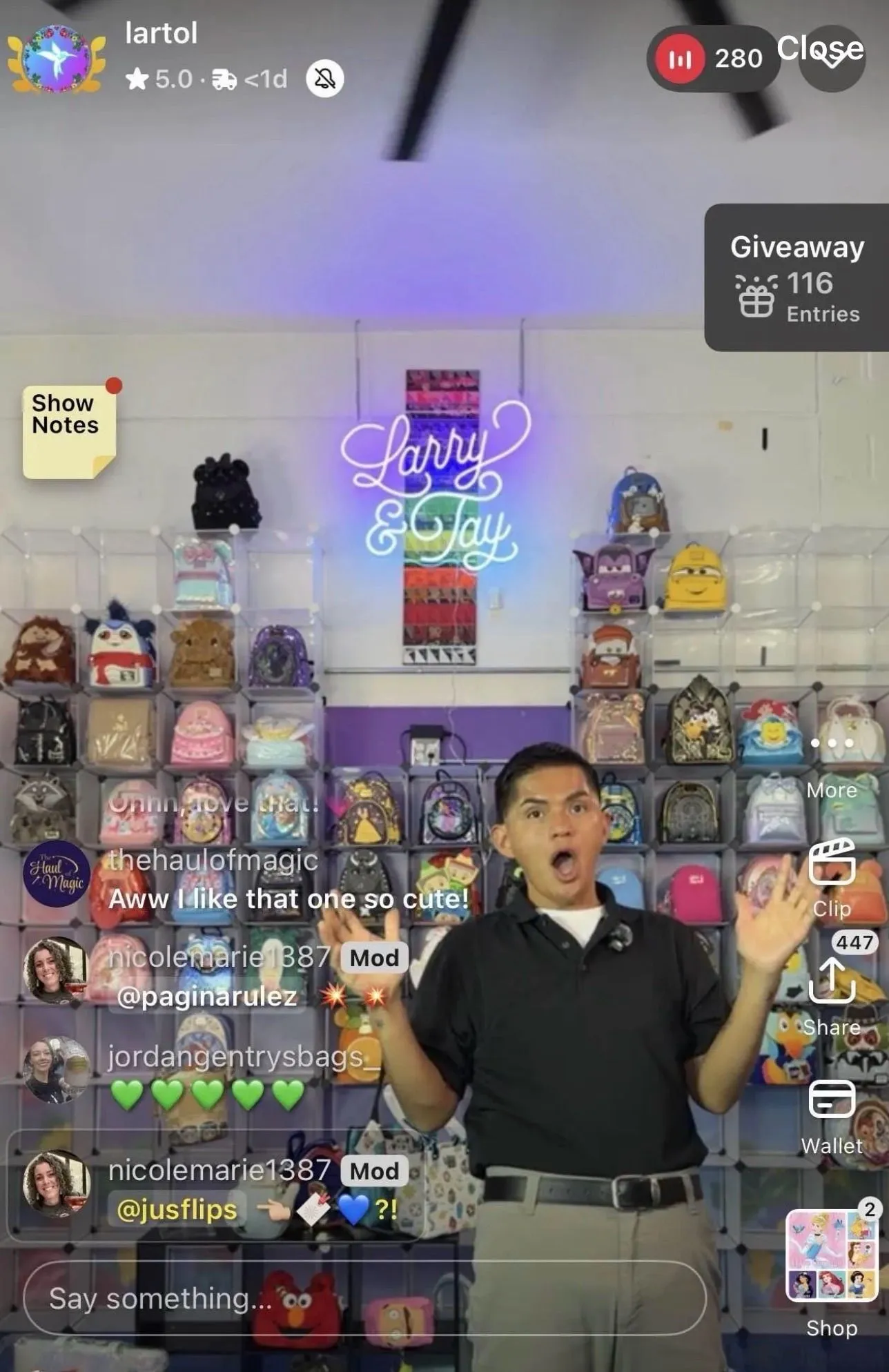 Thumbnail for live show