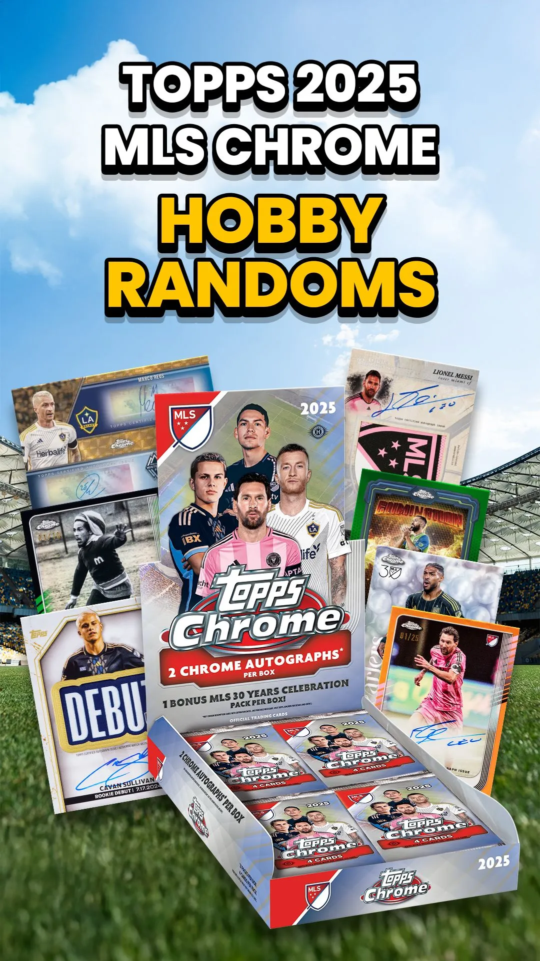 MLS CHROME HOBBY BOX RANDOMS! BOX BY BOX! - GIVEAWAYS ALL NIGHT!